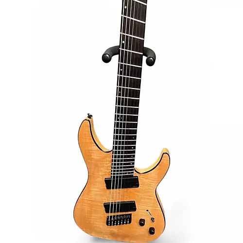 Used Schecter Guitar Research sls elite 7 Natural Solid Body Electric Guitar Natural - musicians--Friend