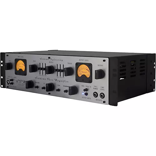 Ashdown ABM600 Dual VU Meter 600W Tube Hybrid Bass Amp Head Gray and Black - musicians--Friend