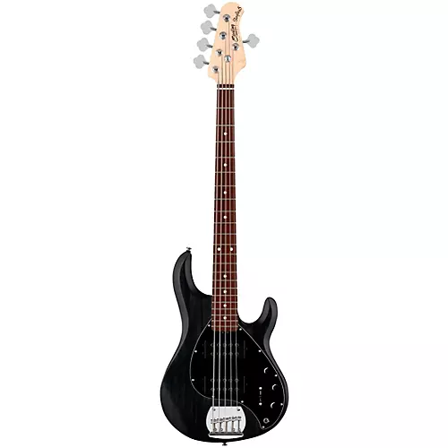 Sterling by Music Man StingRay Ray5HH Limited-Edition 5-String Bass Guitar Trans Black Satin - musicians--Friend