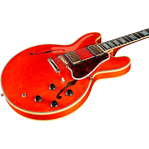 Gibson Custom Murphy Lab 1959 ES-355 Reissue Stopbar Light Aged Semi-Hollow Electric Guitar Watermelon Red - musicians--Friend