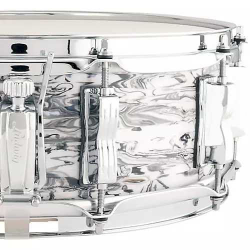 Ludwig Classic Maple Snare Drum - White Abalone 14 x 5 in. - musicians--Friend