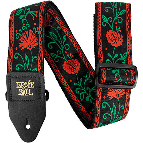 Ernie Ball Jacquard Polypro Guitar Strap Vanilla Rose - musicians--Friend