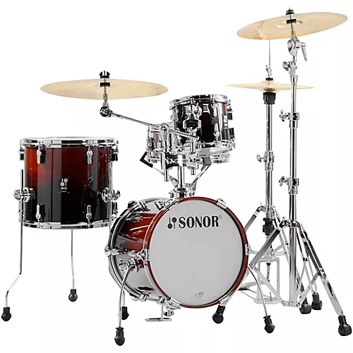 SONOR AQ2 Martini Maple 4-Piece Shell Pack Transparent Black - musicians--Friend