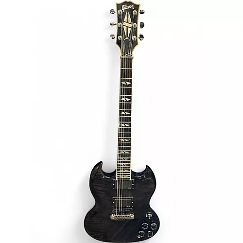 Used 2005 Gibson SG Supreme TRANSPARENT BLACK Solid Body Electric Guitar TRANSPARENT BLACK - musicians--Friend