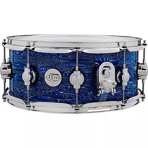 DW Design Series Maple Snare Drum - Royal Strata Finish Ply 14 x 6 in. - musicians--Friend