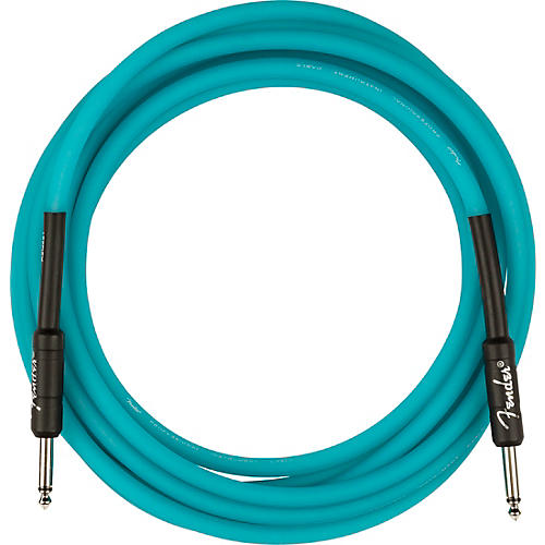 Fender Professional Series Glow in the Dark Straight to Straight Instrument Cable 10 ft. Orange - musicians--Friend