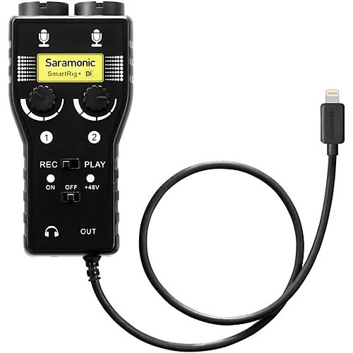 Saramonic SmartRig+DI (With Lightning Connector for iOS) 2-Channel XLR/3.5 mm Microphone Audio Mixer - musicians--Friend