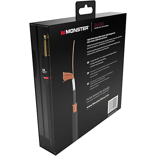 Monster Cable Prolink Monster Bass Instrument Cable 12 ft. Black - musicians--Friend