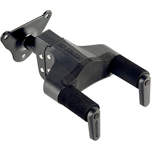 Hercules GSP39WB PLUS Auto Grip System (AGS) Guitar Hanger, Steel Wall Mount, Short Arm - musicians--Friend