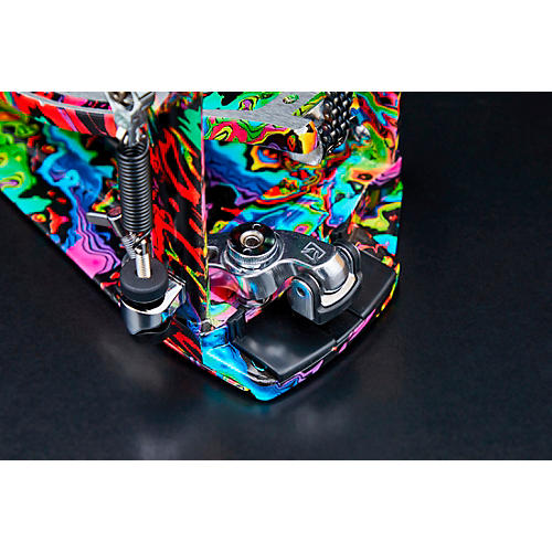 TAMA Limited-Edition 50th Anniversary Iron Cobra Power Glide Psychedelic Rainbow Double Pedal - musicians--Friend