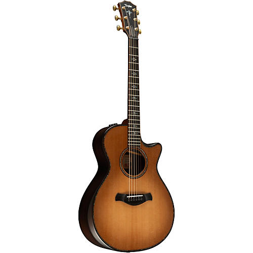 Taylor Builder's Edition V-Class 912ce Grand Concert Acoustic-Electric Wild Honey Burst - musicians--Friend