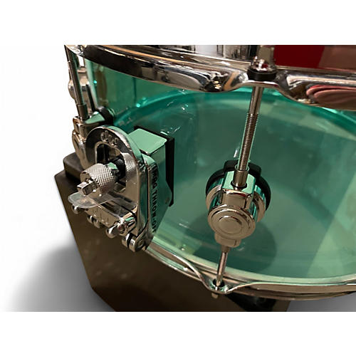 Used DW 14X6.5 Design Series Acrylic Snare SEA GLASS Drum SEA GLASS 213 - musicians--Friend