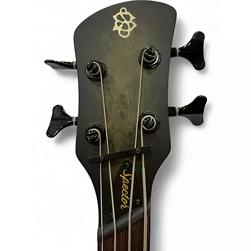 Used Spector Left-handed NS Dimension 4 Haunted Moss Electric Bass Guitar Haunted Moss - musicians--Friend