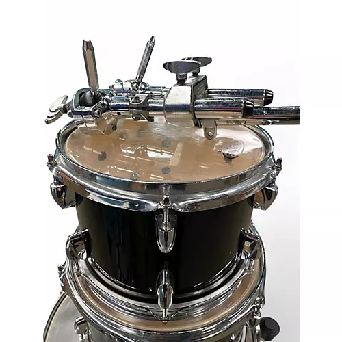 Used Yamaha 4 Piece Stage CUstom Birch Trans Black Drum Kit Trans Black - musicians--Friend