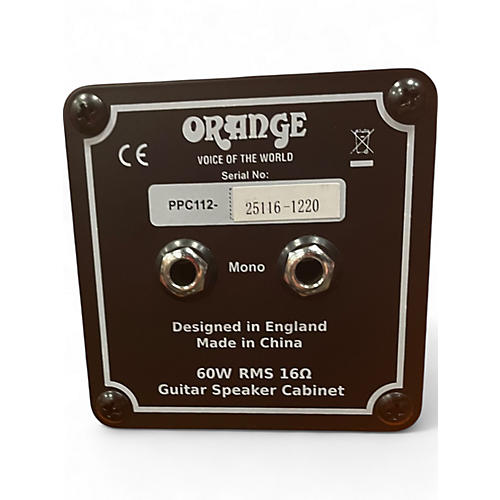 Used Orange Amplifiers PPC112C 1x12 Guitar Cabinet - musicians--Friend