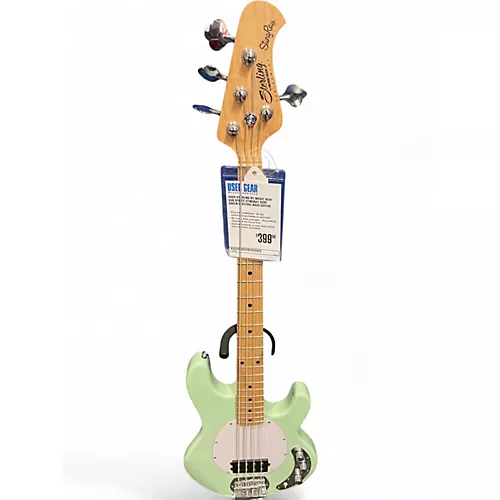 Used Sterling by Music Man SUB SERIES STINGRAY Surf Green Electric Bass Guitar Surf Green - musicians--Friend