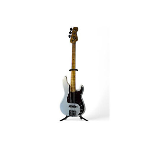 Used Fender American Ultra Precision Bass Platinum Electric Bass Guitar Platinum - musicians--Friend
