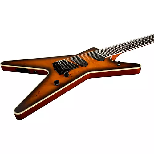 Dean ML Select 8-String Multi-Scale with Kahler Electric Guitar Satin Natural Black Burst - musicians--Friend