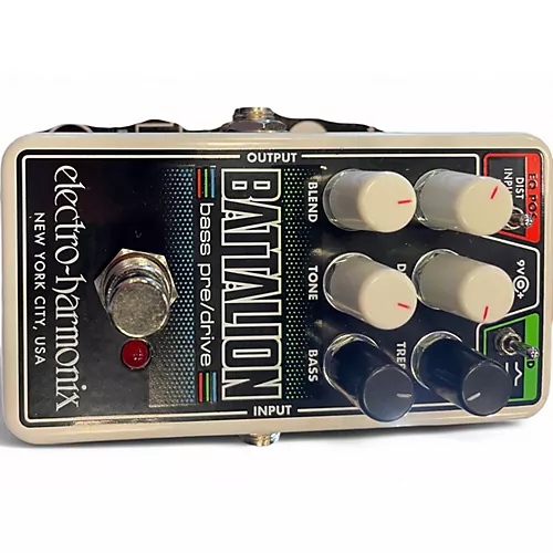 Used Electro-Harmonix battalion bass pre/drive Effect Pedal - musicians--Friend