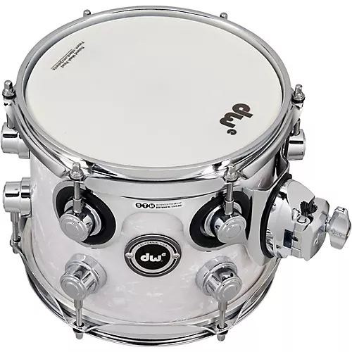 DW DWe Wireless Acoustic/Electronic Convertible Tom with STM 10 x 8 in. Finish Ply White Marine Pearl - musicians--Friend