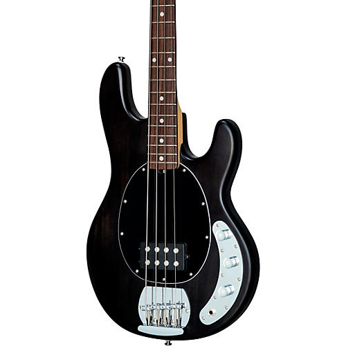 Sterling by Music Man StingRay Ray4 Electric Bass Guitar Pueblo Pink White Pickguard - musicians--Friend