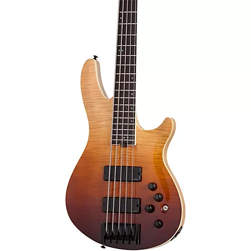 Schecter Guitar Research SLS Elite-5 5-String Electric Bass Antique Fade Burst - musicians--Friend