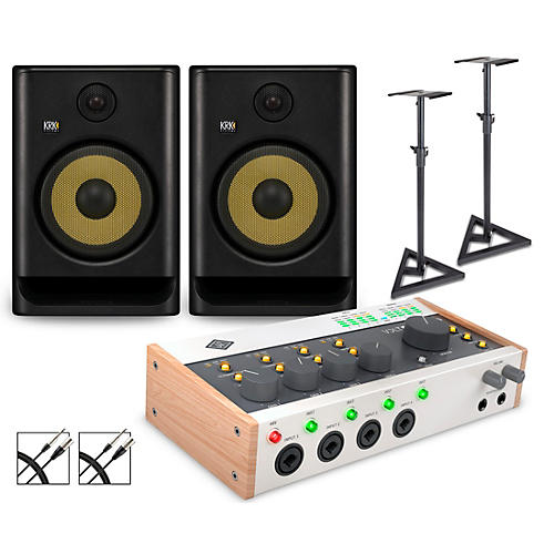 Universal Audio Volt 476P with KRK ROKIT G5 Studio Monitor Pair (Stands & Cables Included) ROKIT 8 - musicians--Friend