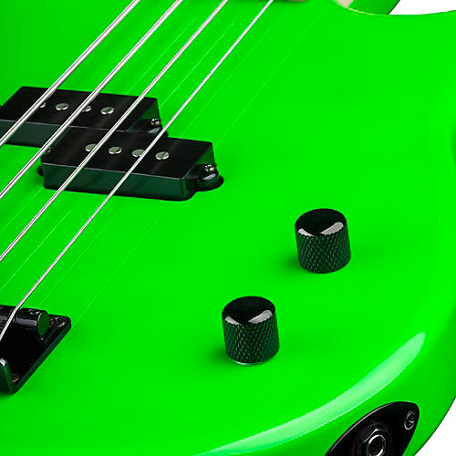 Dean Custom Zone 4-String Bass Guitar Fluorescent Pink - musicians--Friend