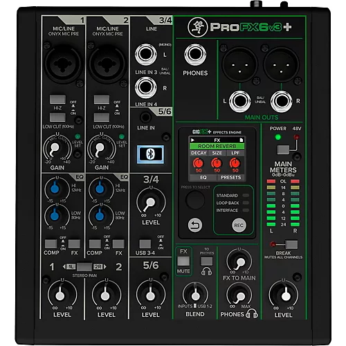Mackie ProFX6v3+ Content Creator Bundle With SM7dB Microphone and SRH440A Headphones - musicians--Friend