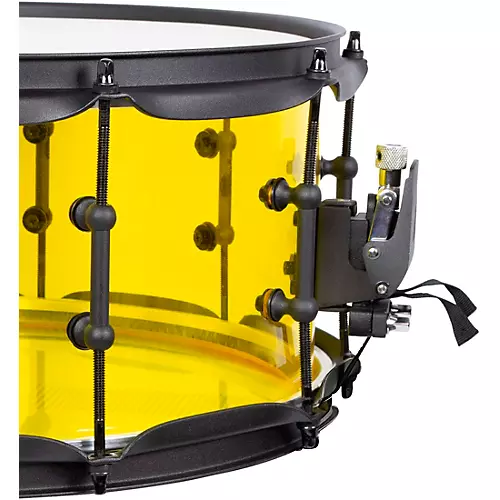SJC Drums Josh Dun Torch Snare Drum 14 x 6.5 in. Yellow Acrylic - musicians--Friend