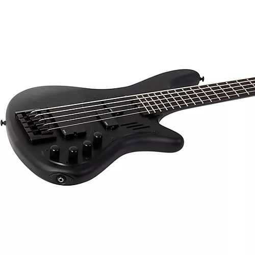 Schecter Guitar Research Stiletto-5 Stealth Pro Satin Black - musicians--Friend