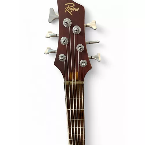Used Rogue LX406 Natural Brown Electric Bass Guitar Natural Brown - musicians--Friend