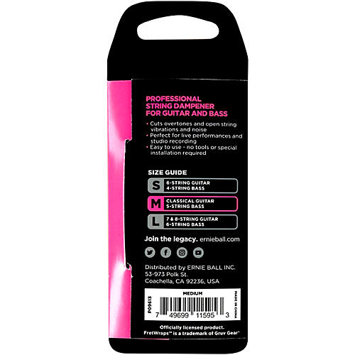 Ernie Ball FretWraps String Dampener Black Small - musicians--Friend