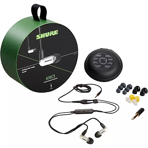 Shure AONIC 3 Sound Isolating Earphones White - musicians--Friend