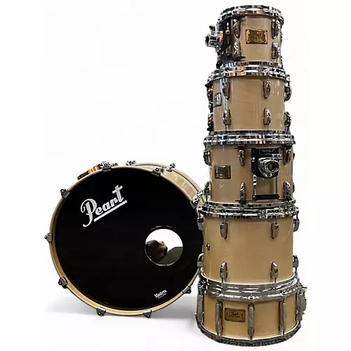 Used Pearl 8 Piece MASTERS STUDIO Maple Drum Kit Maple - musicians--Friend