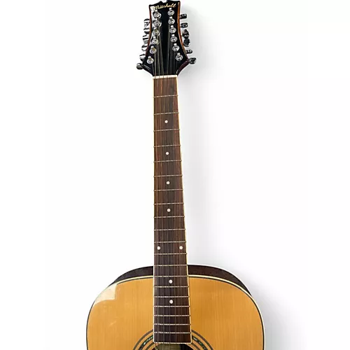 Used Mitchell MD100S12E Natural 12 String Acoustic Electric Guitar Natural - musicians--Friend