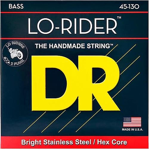 DR Strings Lo Rider MH5-130 Medium Stainless Steel 5-String Bass Strings - musicians--Friend