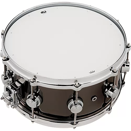 DW Collector's Series Black Nickel Over Brass Snare Drum With Die-Cast Hoops 14 x 6.5 in. Black Nickel Over Brass - musicians--Friend