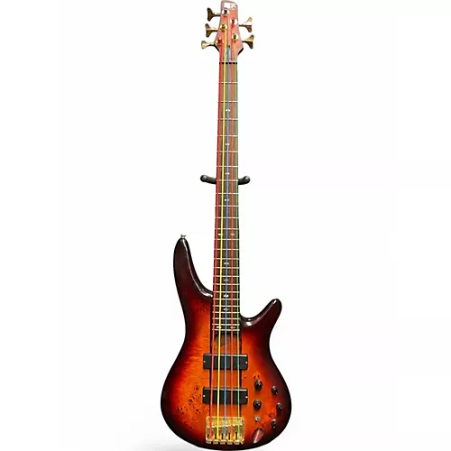 Used Ibanez SR805 5 String AGED WHISKEY BURST Electric Bass Guitar AGED WHISKEY BURST - musicians--Friend