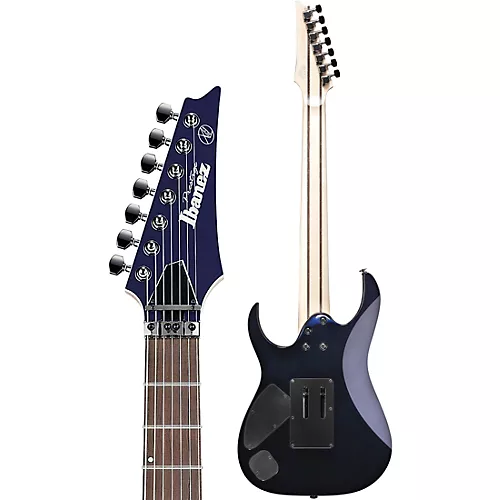 Ibanez Prestige RG2027XL 7-String Electric Guitar Dark Tide Blue - musicians--Friend