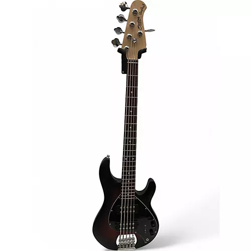 Used Sterling by Music Man Sting Ray 5 HH Ruby Red Burst Electric Bass Guitar Ruby Red Burst - musicians--Friend