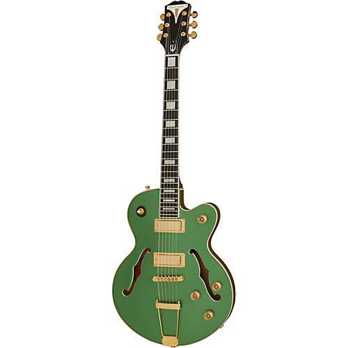 Epiphone Uptown Kat ES Semi-Hollow Electric Guitar Emerald Green Metallic - musicians--Friend
