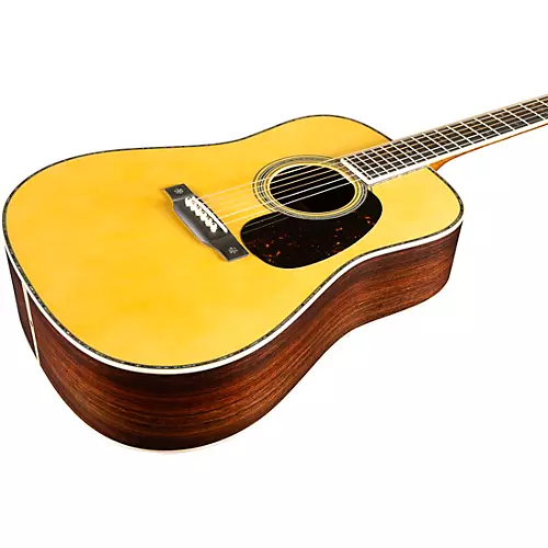 Martin Custom Shop Dreadnought Style 45 Sitka Spruce-Wild Grain East Indian Rosewood Acoustic Guitar Natural - musicians--Friend