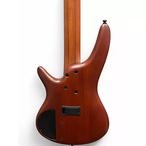 Used Ibanez SR505 5 String Walnut Electric Bass Guitar Walnut - musicians--Friend