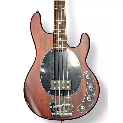 Used Sterling by Music Man Sting Ray Worn Cherry Electric Bass Guitar Worn Cherry - musicians--Friend