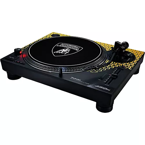 Technics SL-1200M7B Special Edition Lamborghini Direct Drive Turntable System Yellow - musicians--Friend