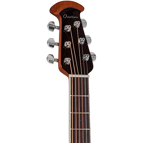 Ovation CS24P Celebrity Series Traditional Plus Mid-Depth Acoustic-Electric Guitar Nutmeg Burled Maple - musicians--Friend