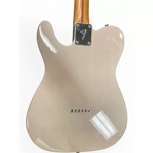 Used Fender GOLD FOIL TELECASTER TRANS WHITE Solid Body Electric Guitar TRANS WHITE - musicians--Friend
