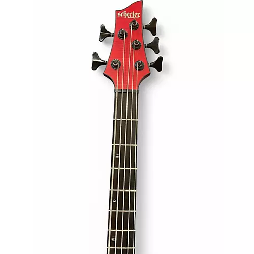 Used Schecter Guitar Research C-5GT Trans Red Electric Bass Guitar Trans Red - musicians--Friend