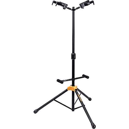 Hercules GS422B PLUS Universal Auto Grip Duo Guitar Stand With Foldable Backrest - musicians--Friend